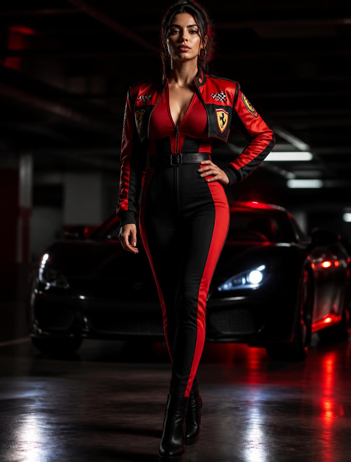 HOTBUNNI Racing Special — Halloween 2026 Kampagne, Racerin im roten Racing-Set